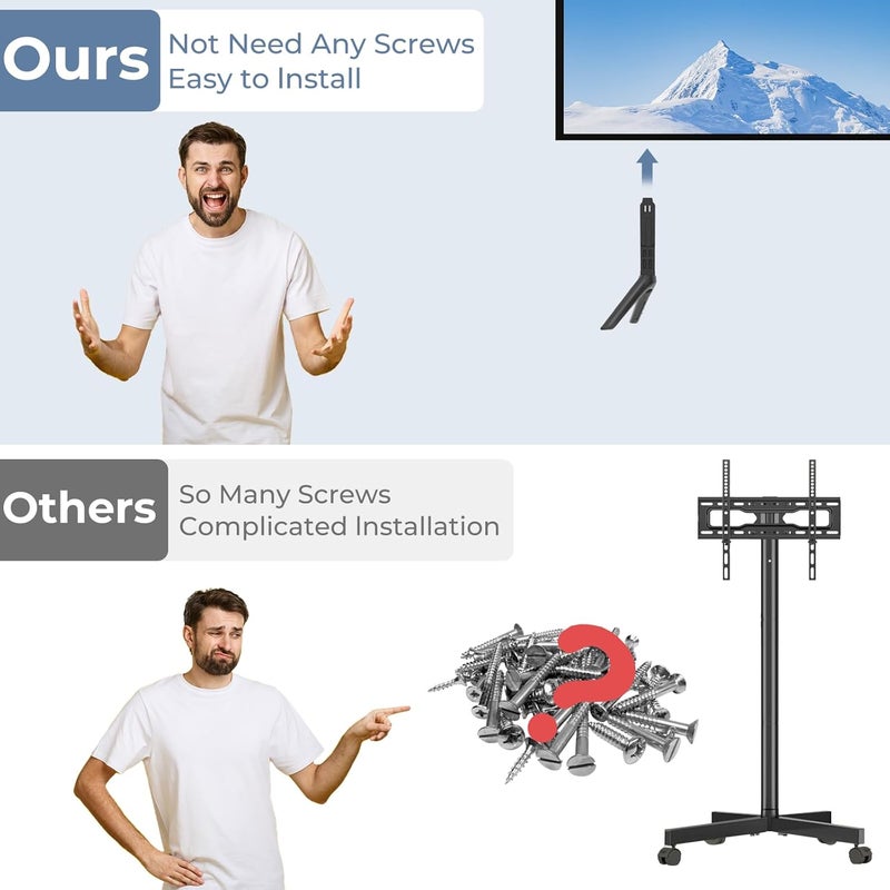 Maozhren TV Legs for Samsung TV Stand Legs, Only for Samsung 43in UN43CU7000, UN43CU7000FXZC, UN43CU7000FXZA, UN43TU8000, UN43TU8200, UN43TU8000FXZA, UN43TU8000FXZC, UN43TU8200FXZA, Not for Other Models - Image 3